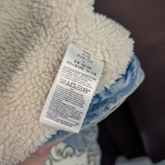 🖤 GAP Denim Sherpa Lined Jacket - Picture 5 of 5